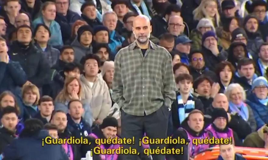 Απίθανο πικάρισμα των οπαδών της Ρεάλ σε Γκουαρδιόλα (video)