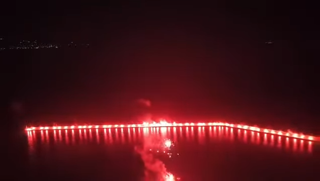Εντυπωσιακό pyro show στην Καλαμάτα παραμονή της φιέστας για το πρωτάθλημα! (video)