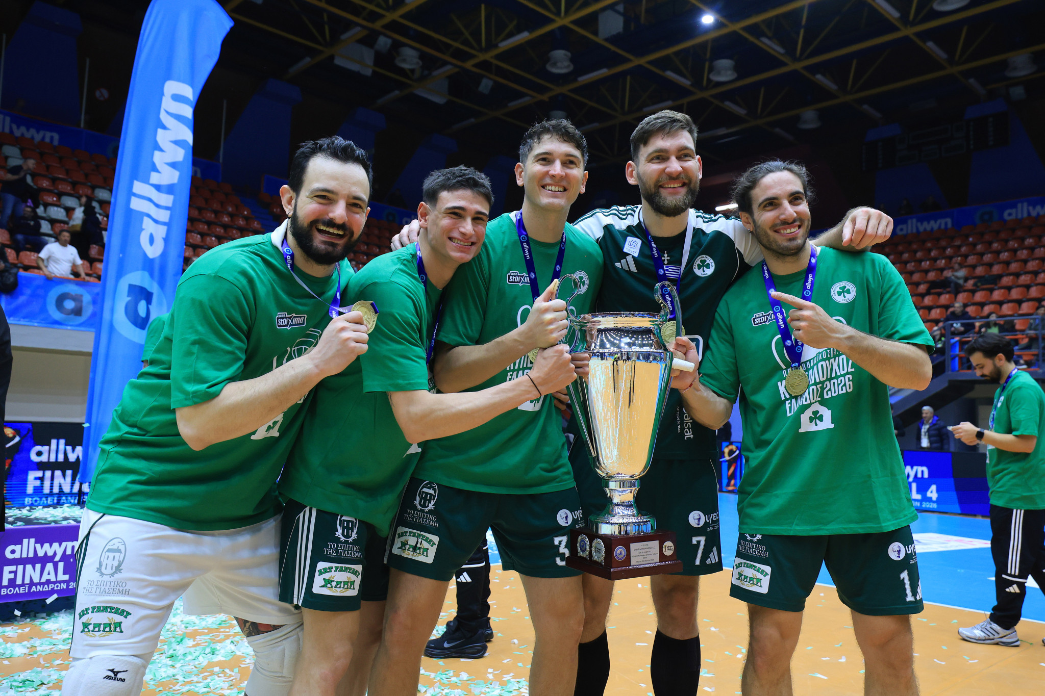 Η απονομή του Κυπέλλου Ελλάδας στον Παναθηναϊκό (video)