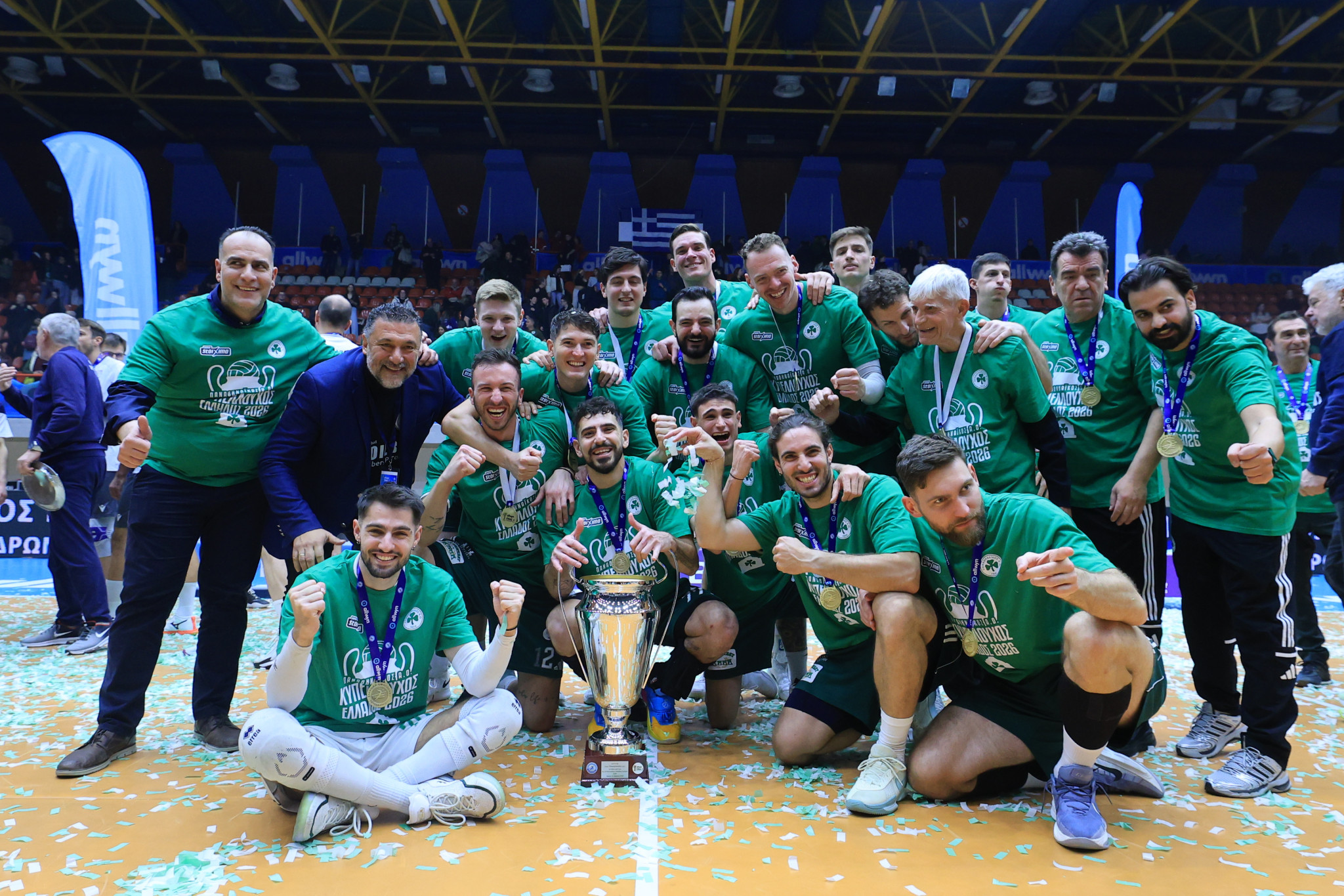 Κυπελλούχος Ελλάδος ο Παναθηναϊκός, το σήκωσε με ανατροπή κόντρα στον μαχητικό Φλοίσβο