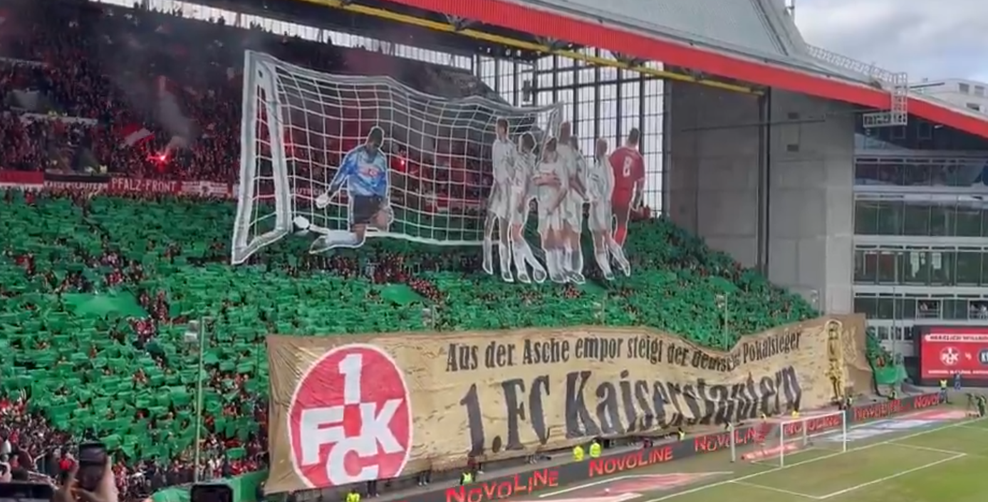 Φοβερό κορεό από τους φίλους της Καϊζερσλάουτερν: Έκαναν αναπαράσταση ενός γκολ από το 1996 (video)
