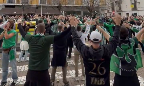 «Πρασινίζει» η Σεβίλλη από τον κόσμο του Παναθηναϊκού - Το βίντεο του Athletiko