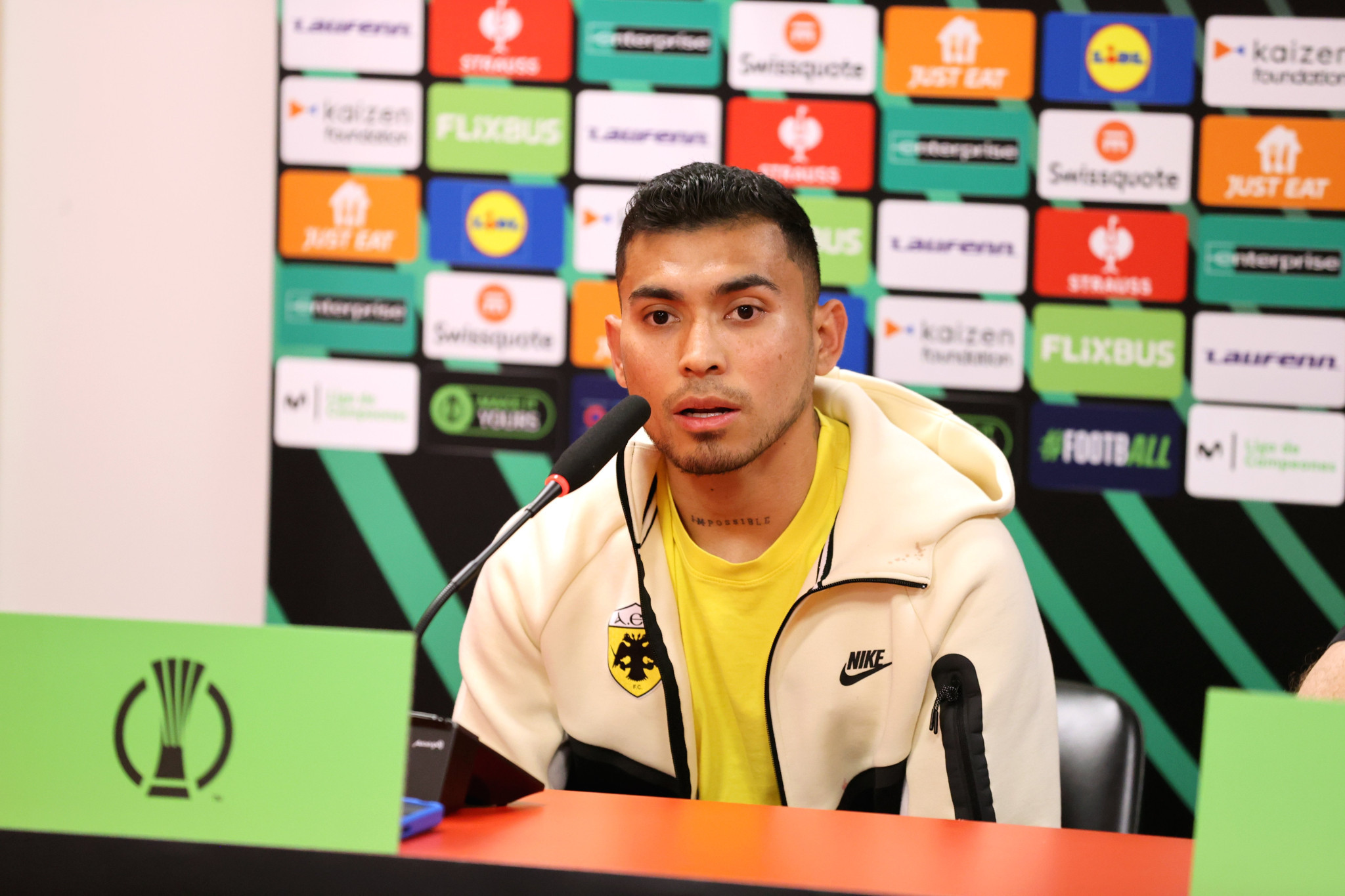 Πινέδα: «Νιώθω ήρεμος στην ΑΕΚ - Θα παίξουμε για να γράψουμε ιστορία»