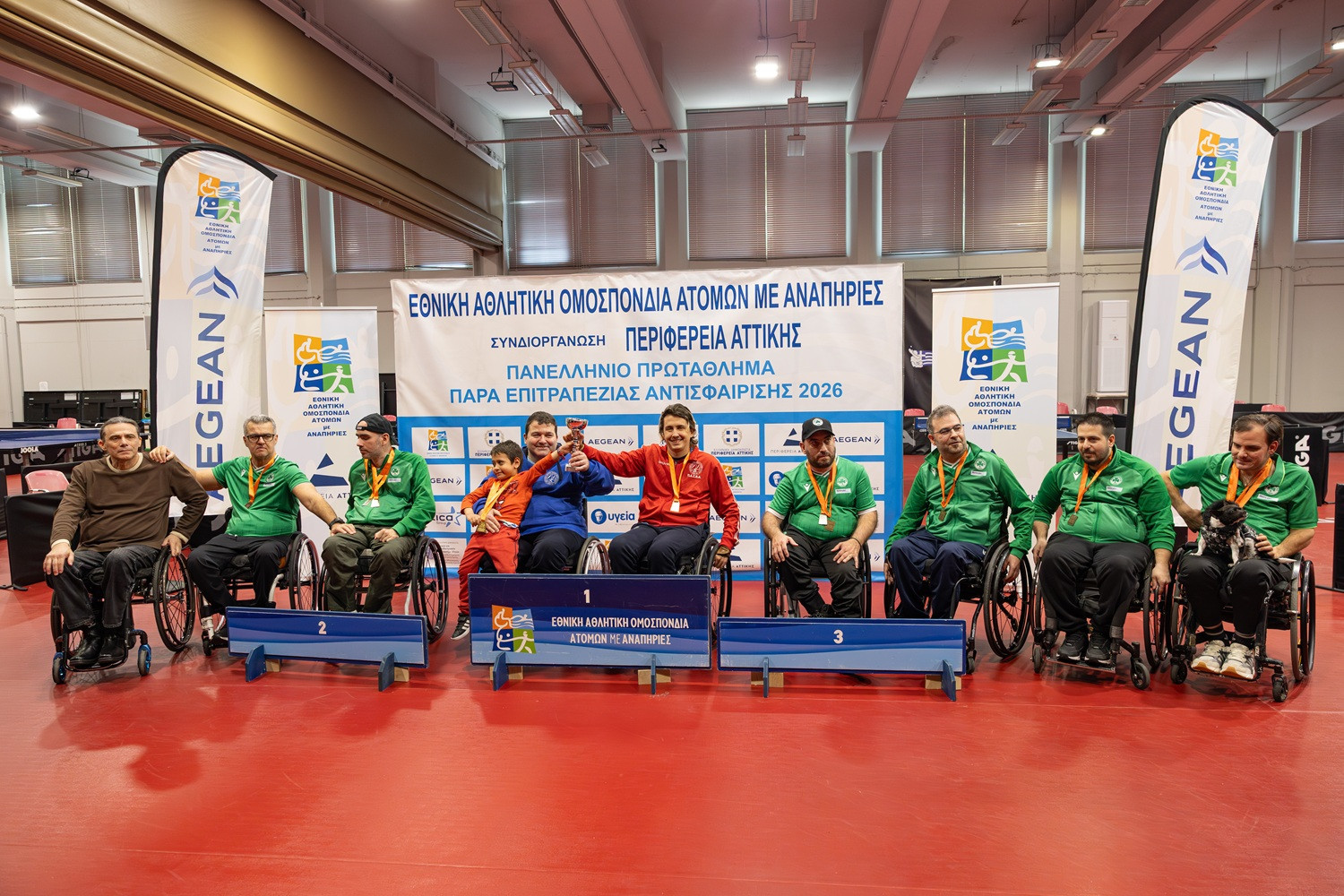 Πανελλήνιο Πρωτάθλημα Παρα Επιτραπέζιας Αντισφαίρισης: Γεμάτο τριήμερο, διακρίσεις και υψηλό επίπεδο στο ΣΕΦ