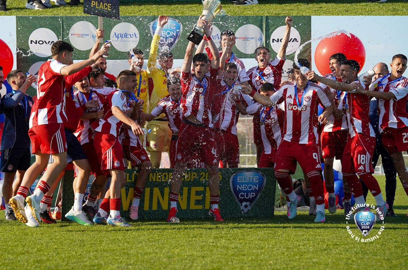 Για δεύτερη διαδοχική χρονιά ο Ολυμπιακός Κ16 κατέκτησε το Elite Neon Cup!