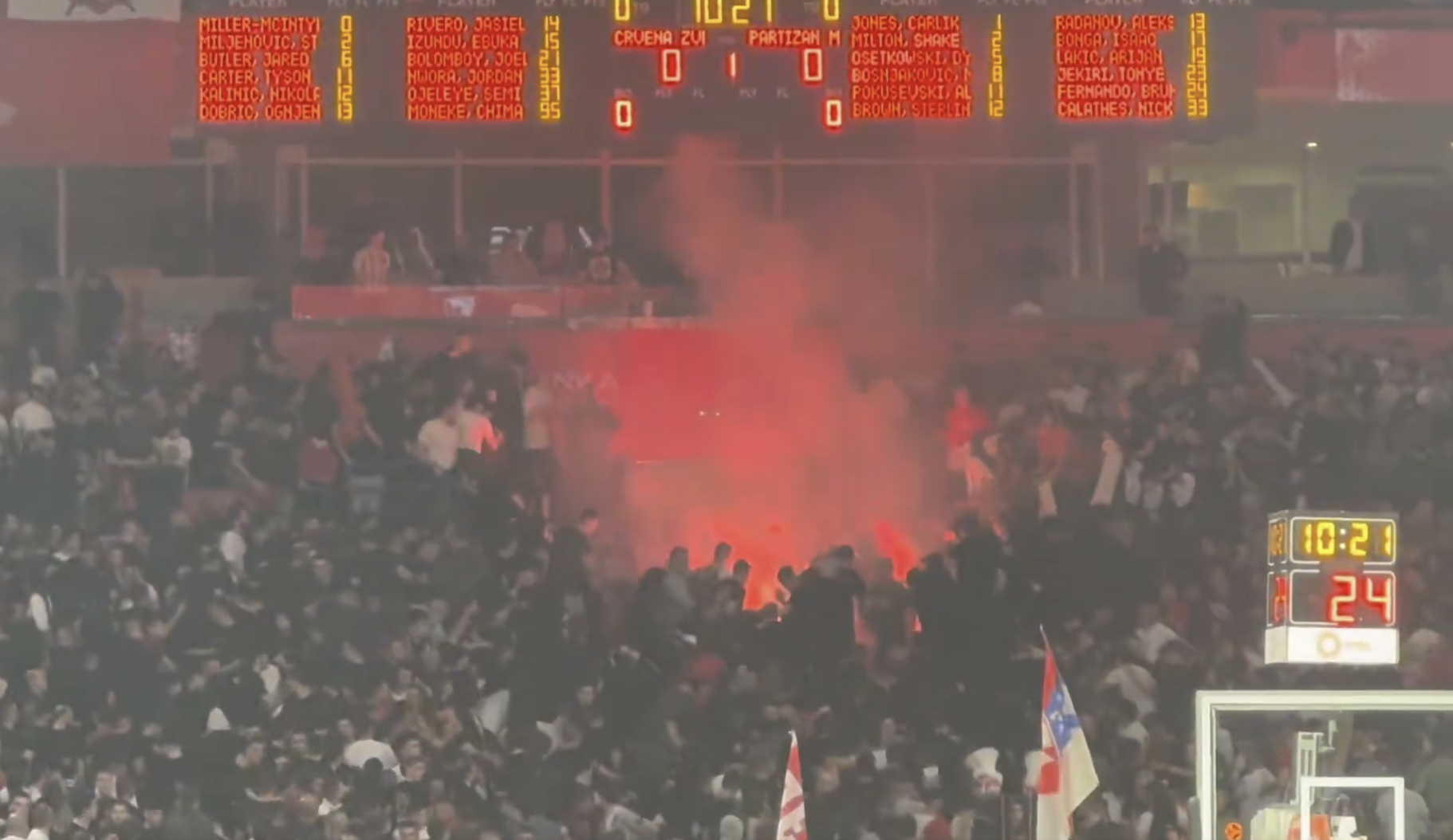 Σοβαρά επεισόδια στο Βελιγράδι πριν το Ερυθρός Αστέρας - Παρτίζαν (video)