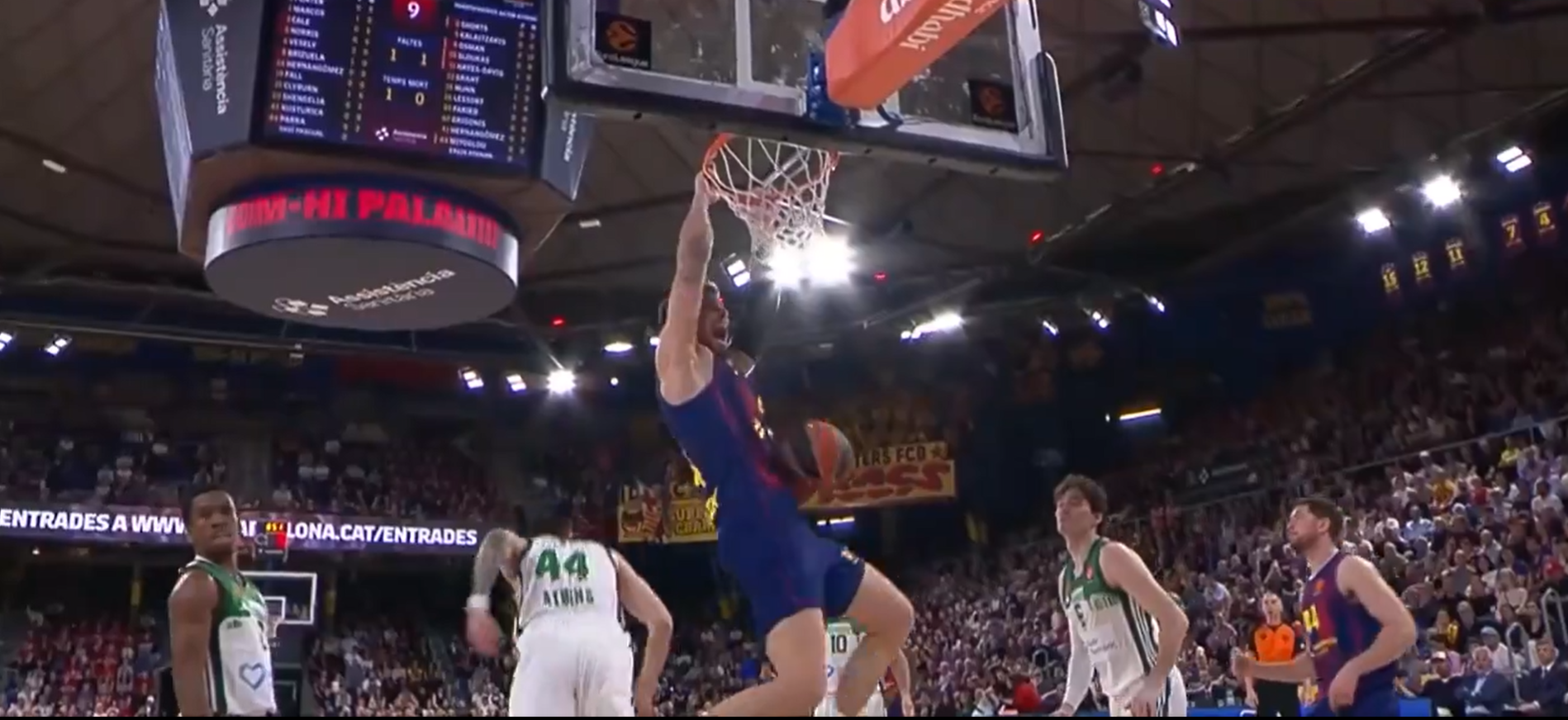 Το επιβλητικό κάρφωμα του Γουίλι Ερνανγκόμεθ κόντρα στον Παναθηναϊκό (video)