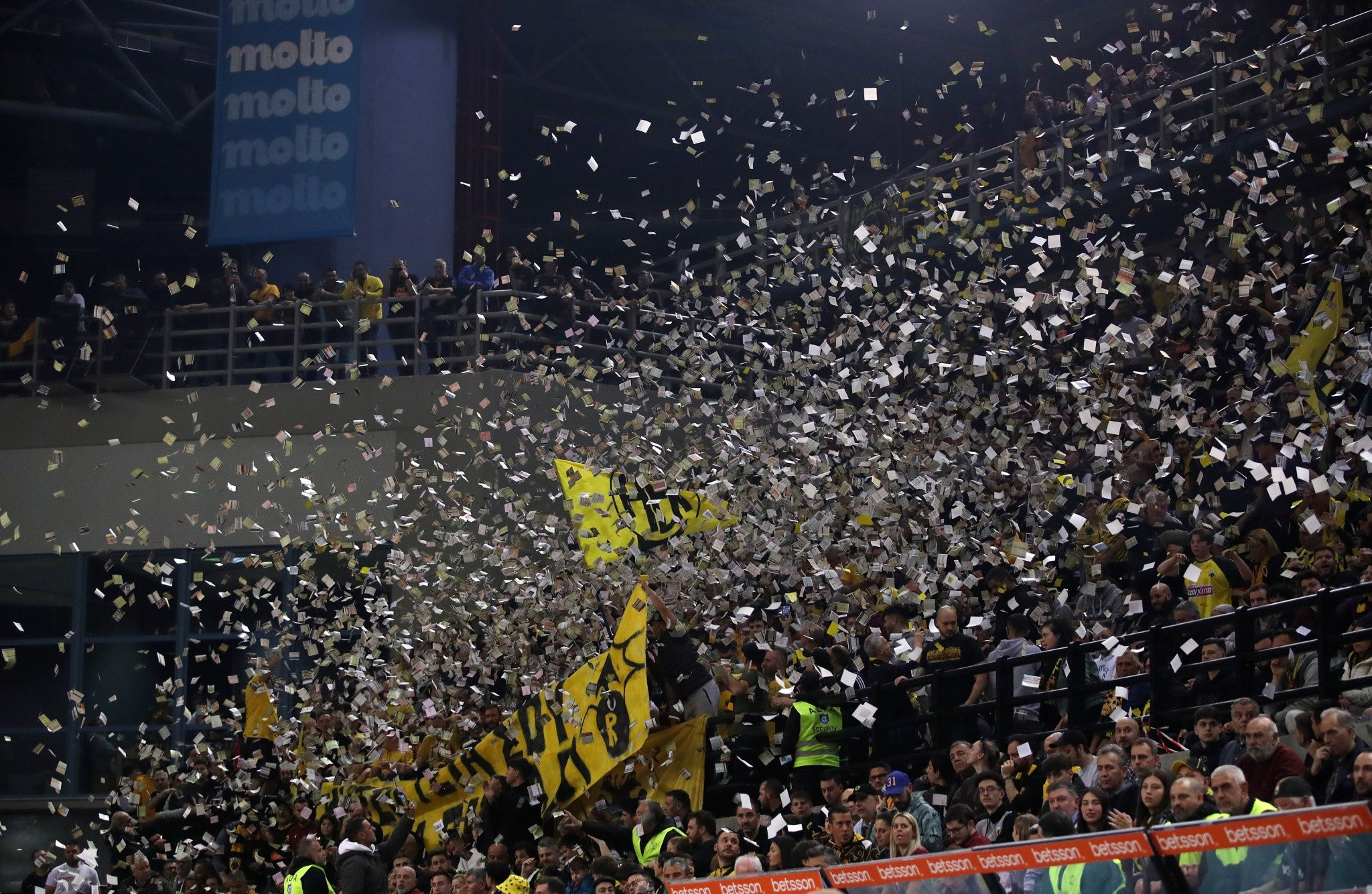 Τρέλα του κόσμου της ΑΕΚ για Ναντέρ: Άνοιξε το πάνω διάζωμα της Sunel Arena