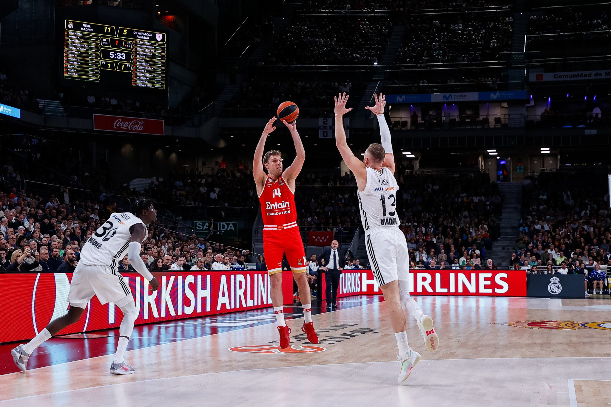 Δύσκολο έργο για τον Ολυμπιακό κόντρα στην Ρεάλ