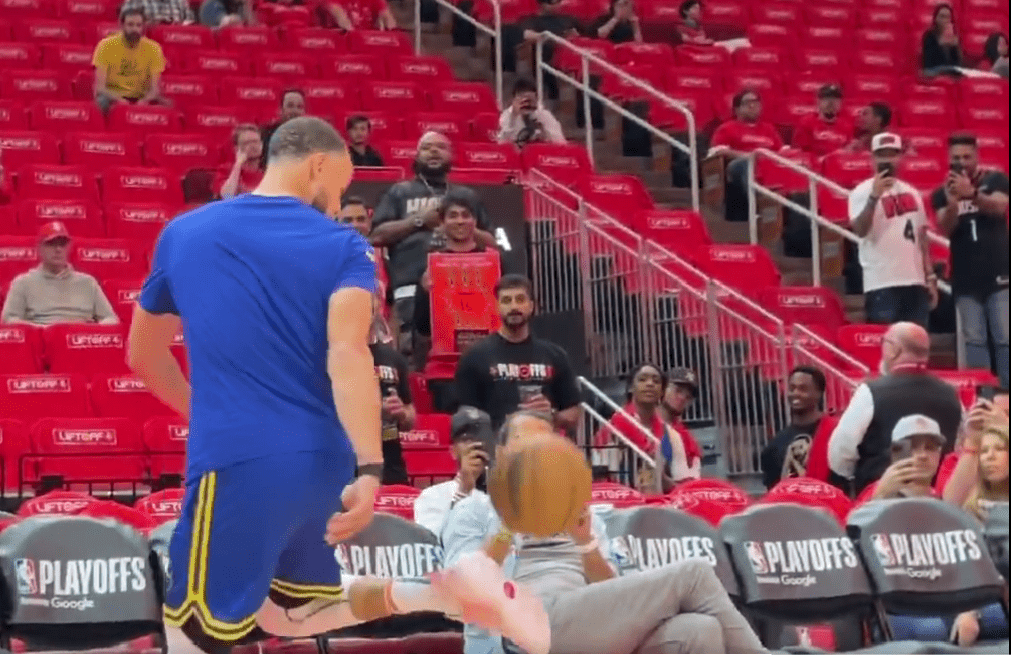 Ο Στεφ Κάρι «μιλάει» στη μπάλα και με τα πόδια! (video)