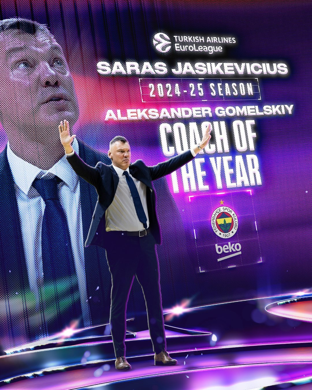 Προπονητής της χρονιάς στην Euroleague ο Γιασικεβίτσιους