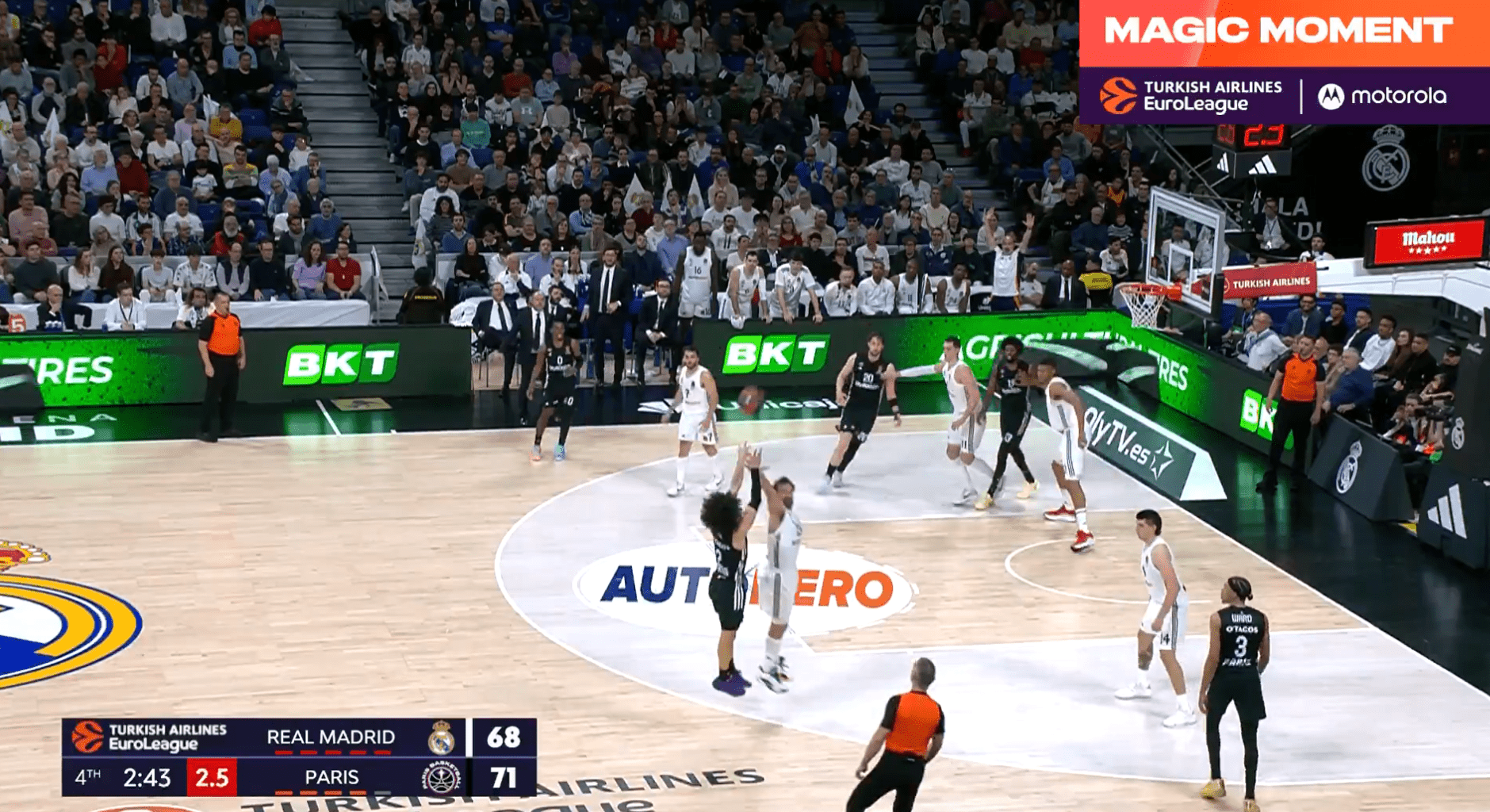 Τι έβαλε: Η τριποντάρα του Χίφι πάνω στον Γιουλ που έφερε την Παρί στα Playoffs (video)