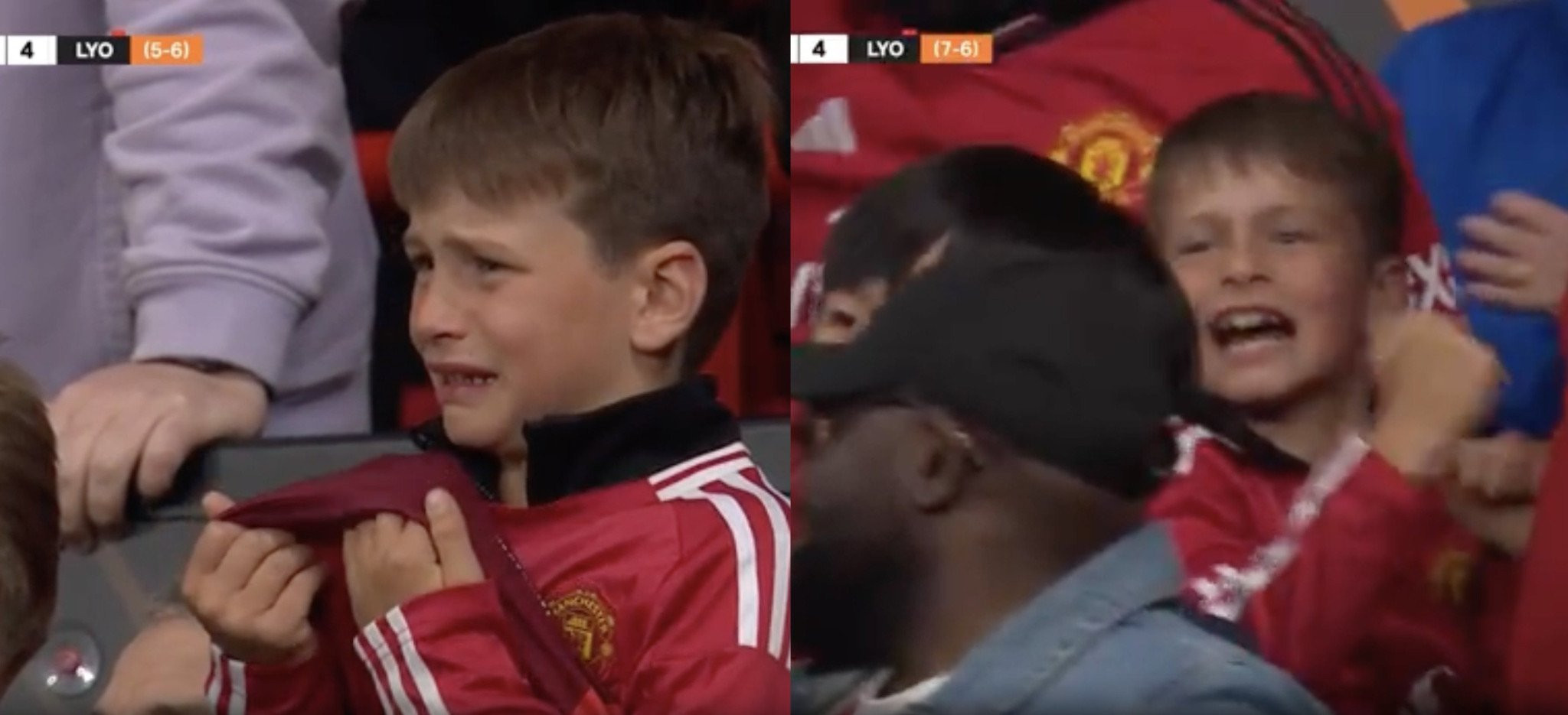 Football bloody hell: Το απίθανο στιγμιότυπο με την εναλλαγή συναισθημάτων ενός μικρού φίλου της Γιουνάιτεντ