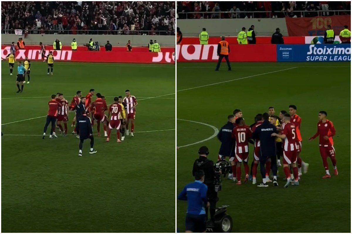 Ετσι ξεκίνησαν τα επεισόδια μετά το τέλος του ντέρμπι στο «Καραϊσκάκης»