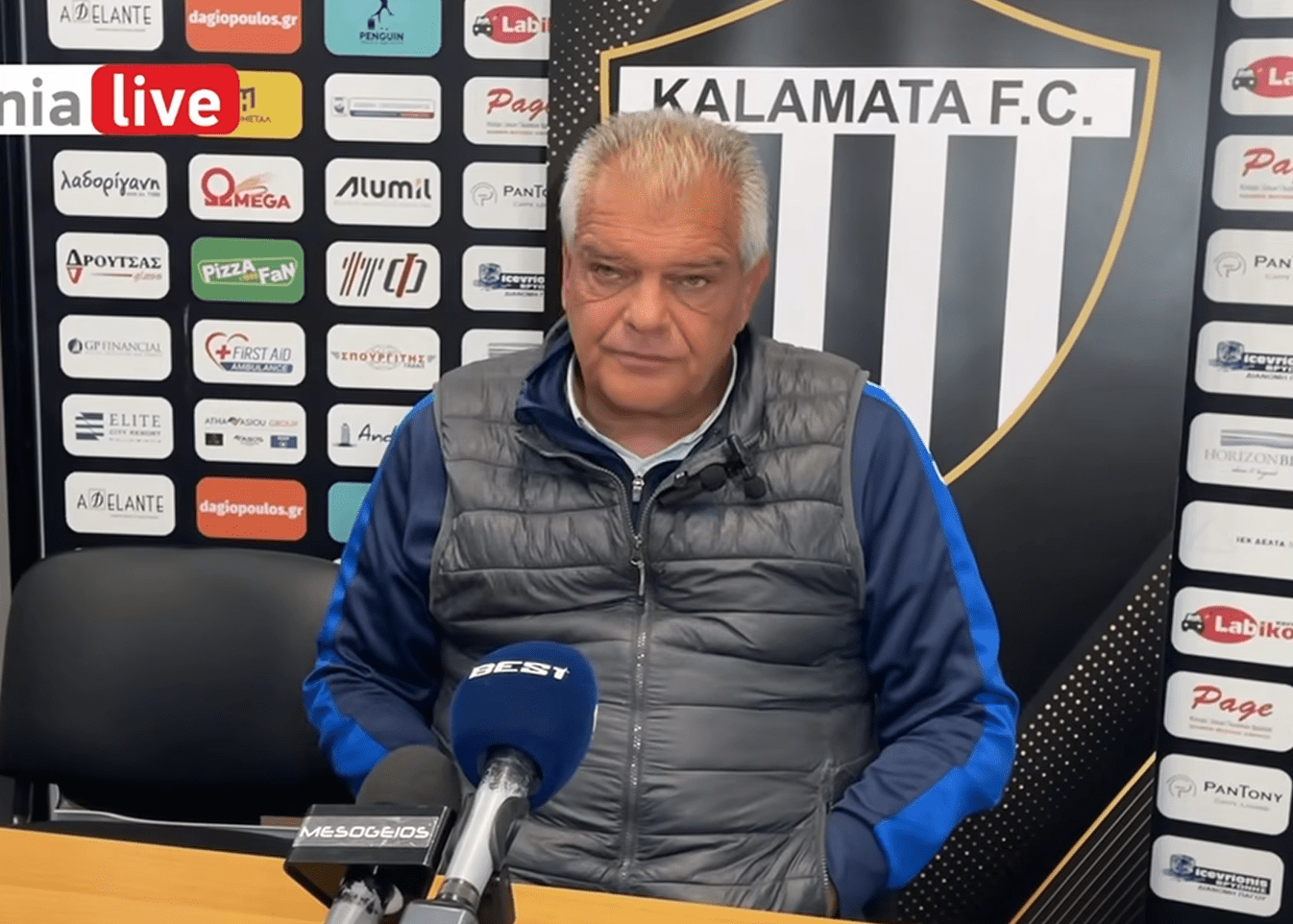 Ήχοι από... Formula 1 διέκοψαν τη συνέντευξη Τύπου του προπονητή της Καλαμάτας (video)