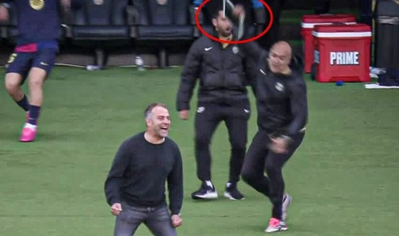 Όλα ρημαδιό: Βοηθός του Φλικ έσπασε τάμπλετ πανηγυρίζοντας