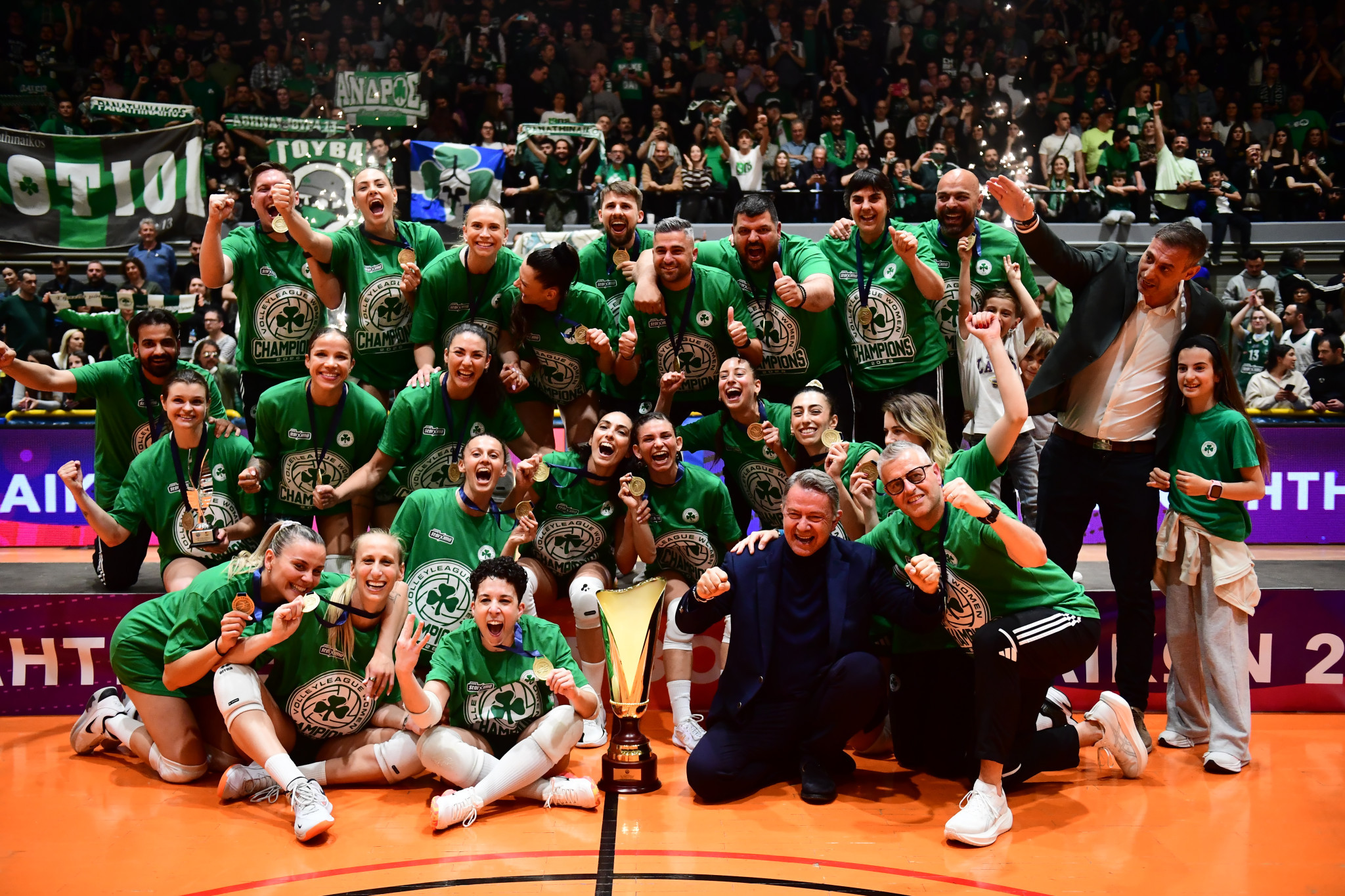 Τα συγχαρητήρια της ΚΑΕ Παναθηναϊκός στο τμήμα βόλεϊ για το Πρωτάθλημα