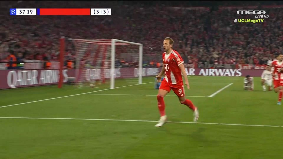 Ο Κέιν με «χειρουργικό» πλασέ ισοφάρισε και πάλι για την Μπάγερν Μονάχου στη ματσάρα με την Ρεάλ (video)