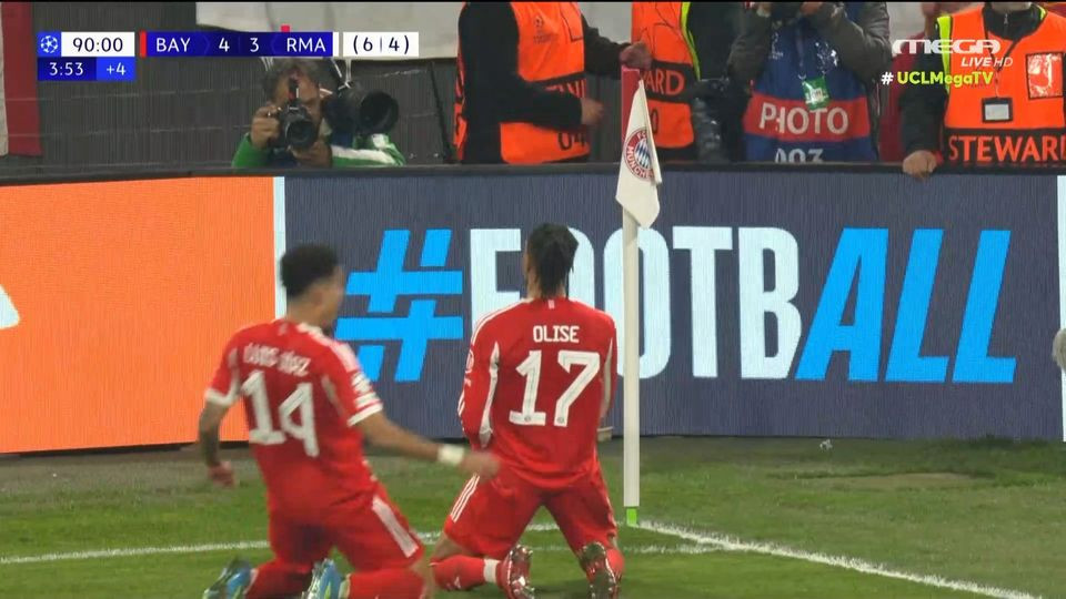 Μπάγερν - Ρεάλ Μαδρίτης 4-3: Τα γκολ και τα highlights της επικής ματσάρας του Μονάχου