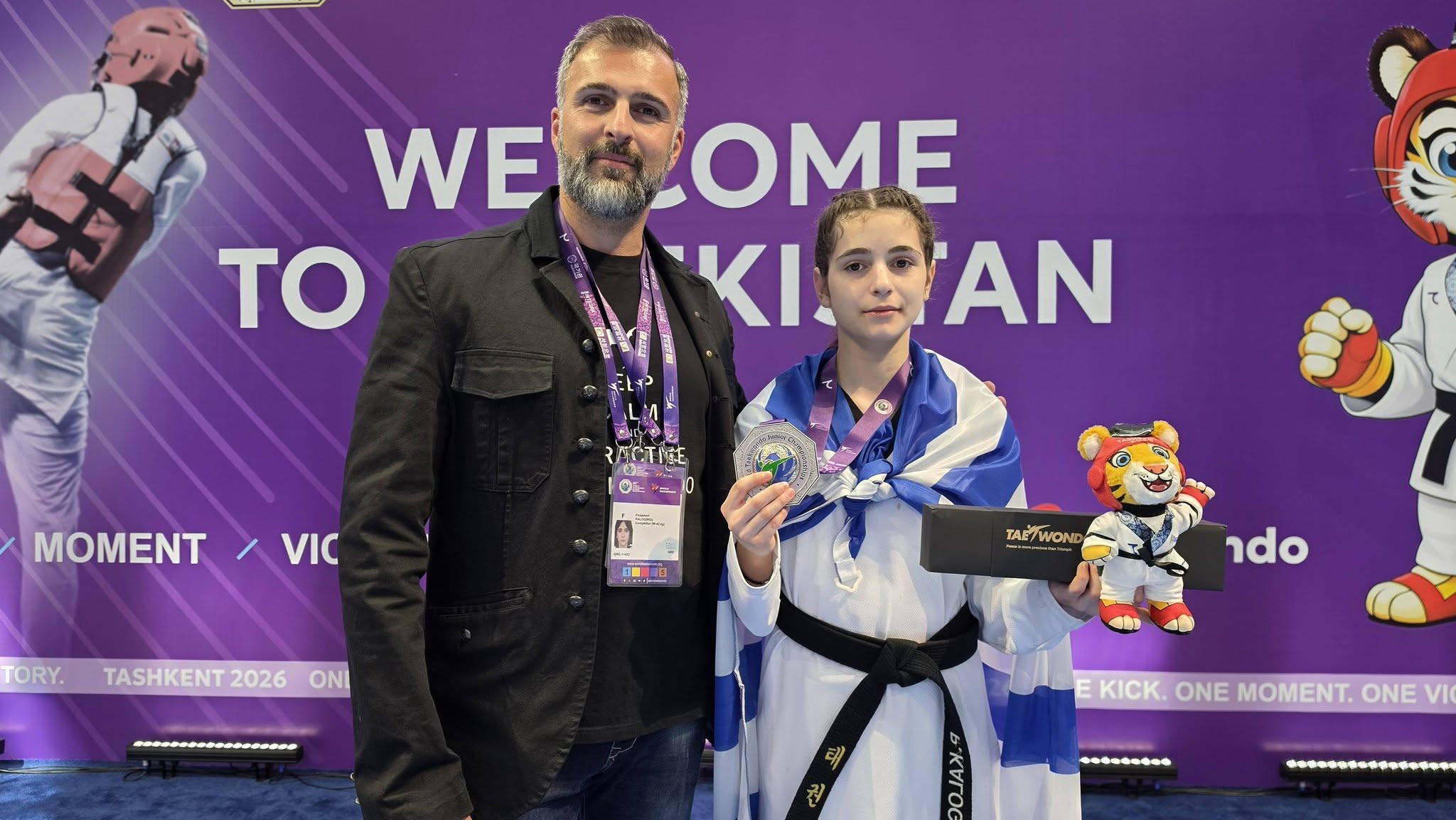 Ασημένιο μετάλλιο για την Παρασκευή Καλογήρου στο Παγκόσμιο Πρωτάθλημα Ταε Κβον Ντο