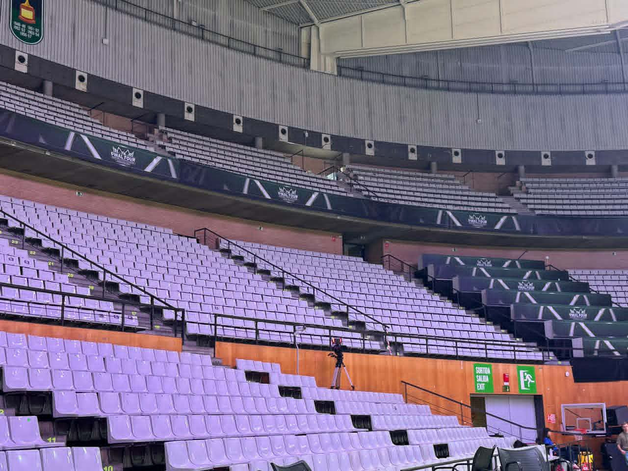 Σε αυτό το σημείο θα πάρουν θέση στο Pavello Olimpic de Badalona οι φίλοι της ΑΕΚ