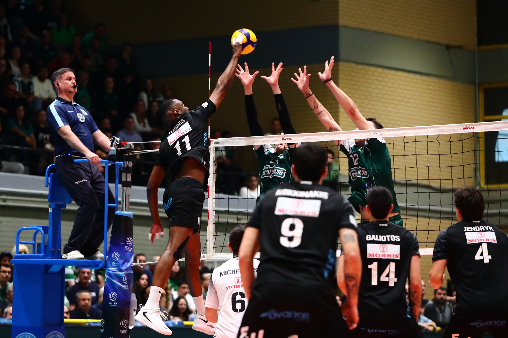 Η μέρα και η ώρα του τέταρτου τελικού της Novibet Volley League μεταξύ ΠΑΟΚ και Παναθηναϊκού