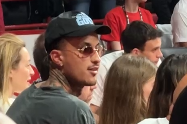 Ο Κάιλ Κούζμα στο ΣΕΦ για το Game 2 του Ολυμπιακού με τη Μονακό