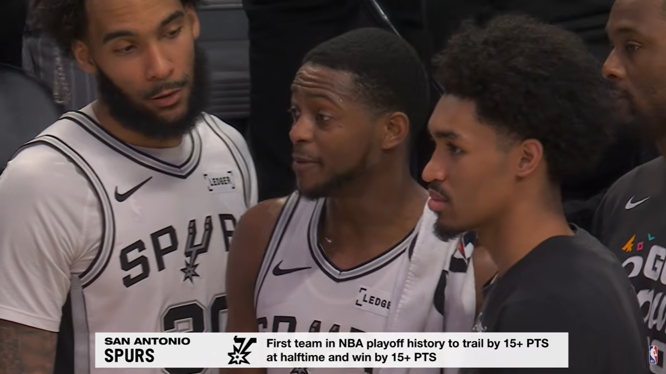 Από το -17 σε ιστορική ανατροπή: Οι Σπερς σπάνε τα κοντέρ και στα playoffs (video)