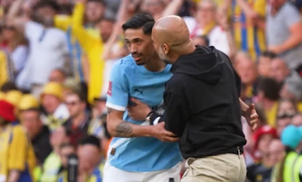 «Θα σε σκοτώσω»: Ο Γκουαρδιόλα άρπαξε τον Ράιντερς και δεν τον άφηνε να φύγει (video)