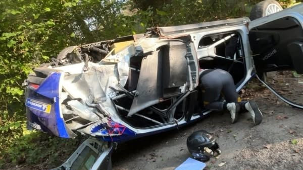 Σοκαριστικό ατύχημα για τον πατέρα Φερστάπεν σε αγώνα ράλλυ (video)