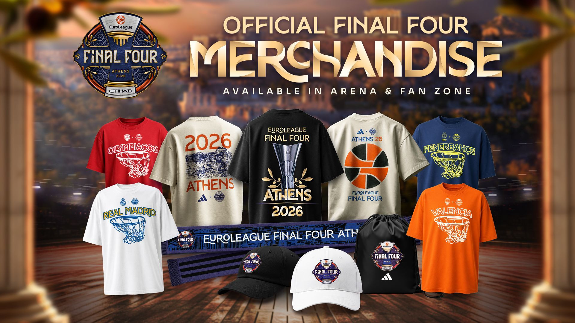 Σε κυκλοφορία τα επίσημα T-Shirts του Final Four - Πού μπορεί να τα βρει το κοινό
