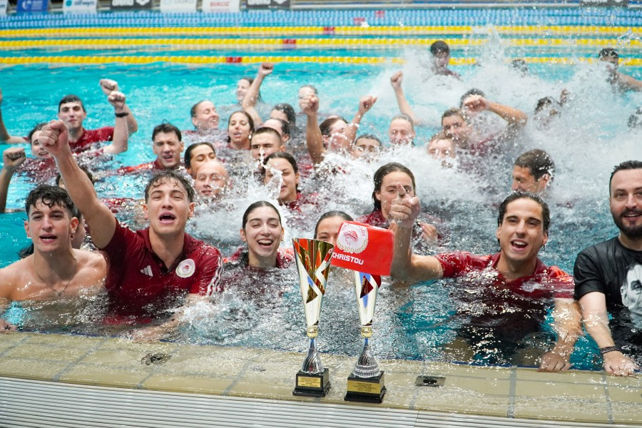 Ο Ολυμπιακός πρωταθλητής Ελλάδας στην κολύμβηση για 67η φορά - Είναι αήττητος από το 1996