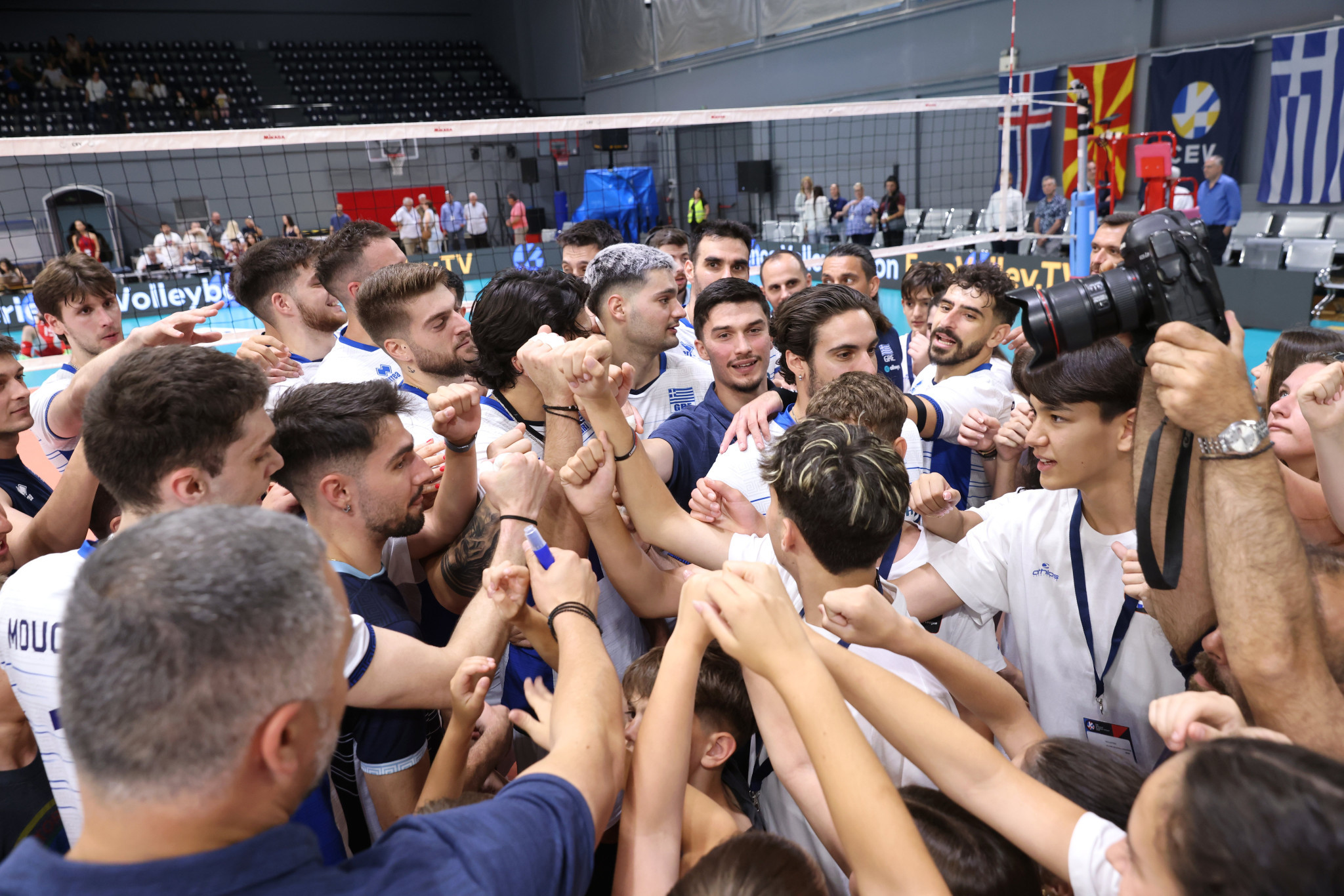 Νέα νίκη για την Εθνική βόλεϊ ανδρών απέναντι στην Βόρεια Μακεδονία στο κλειστό της Γλυφάδας