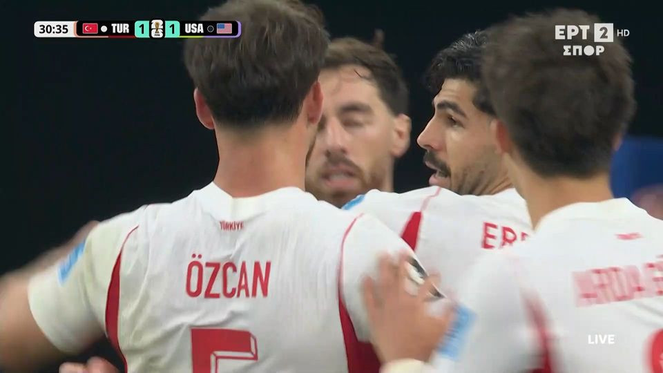 Ωραία κυκλοφορία της μπάλας, ο Κοκτσού το 2-1 της Τουρκίας (video)