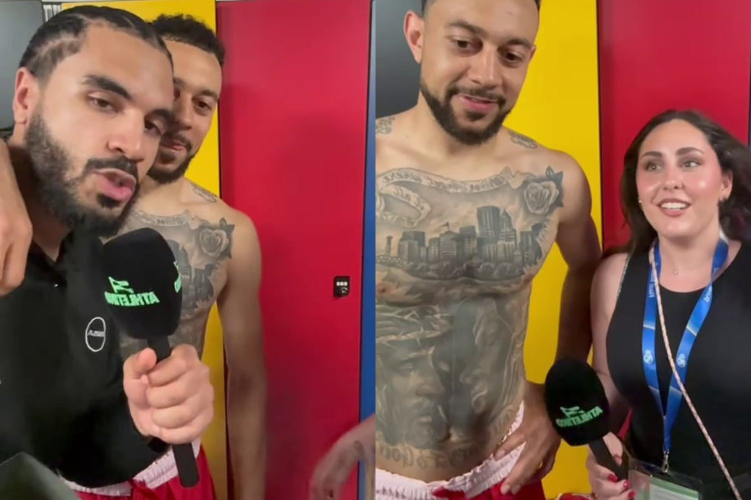 Επικός Μήτρου-Λονγκ άρπαξε το μικρόφωνο του Athletiko και έκανε τον ρεπόρτερ (video)