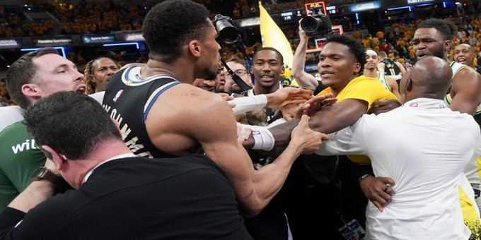 Ροντέο στο φινάλε του Πέισερς-Μπακς: Έξαλλος με Μάθουριν ο Γιάννης (video)