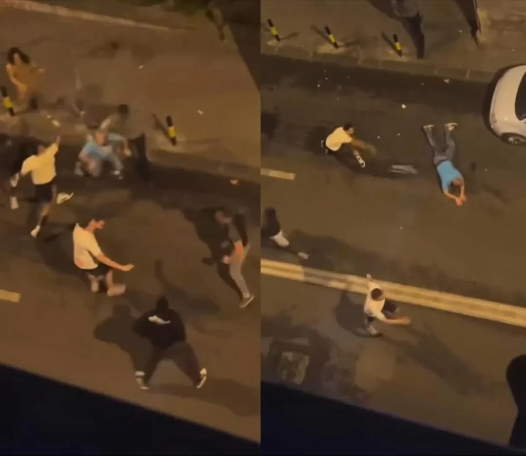 Ετσι άρχισε ο βίαιος καυγάς με τους παίκτες της Παρτίζαν έξω από κλαμπ: «Προσέβαλαν τα κορίτσια» (video)