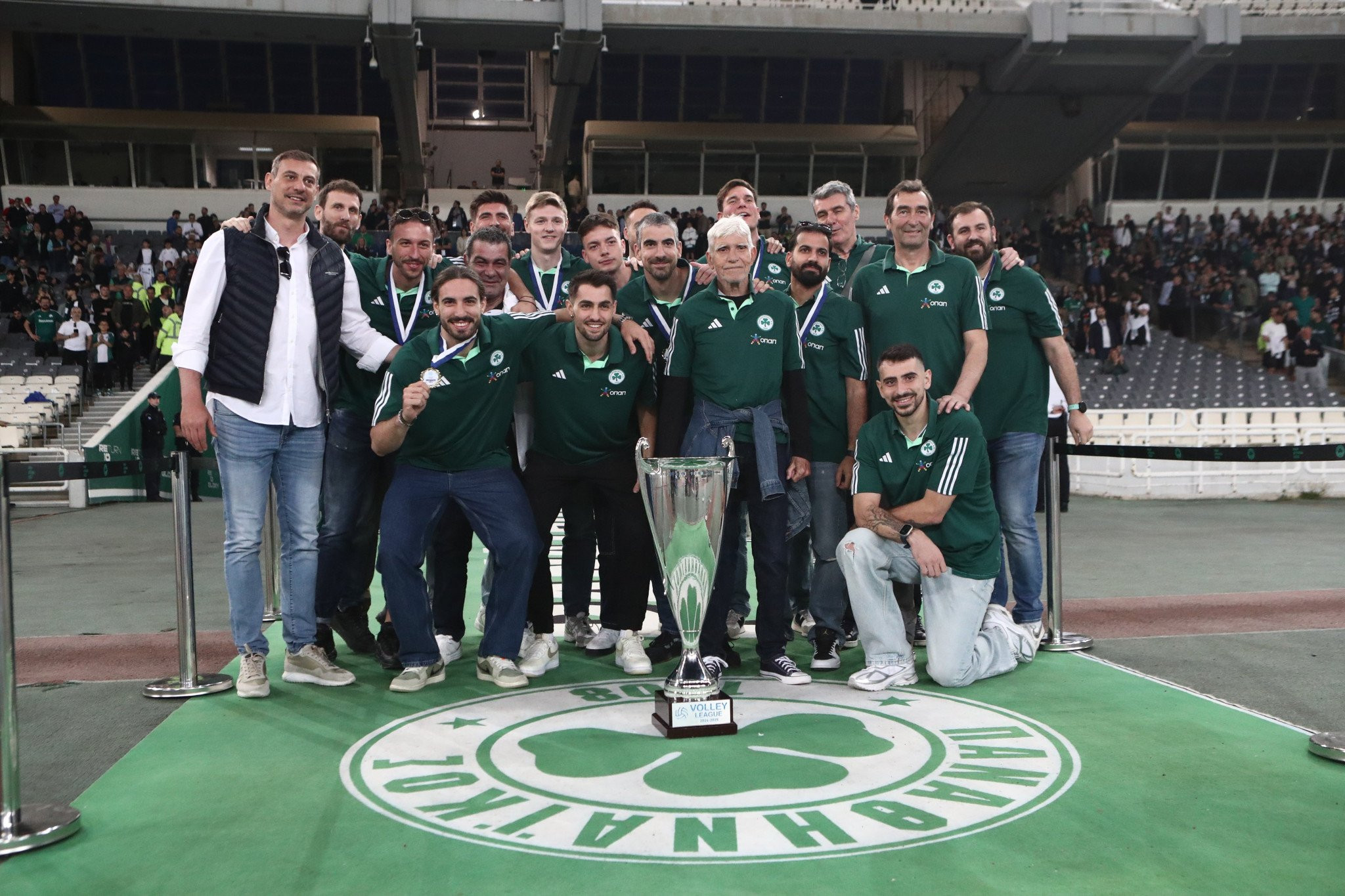 Αποθεώθηκε η ομάδα βόλεϊ του Παναθηναϊκού στο ΟΑΚΑ