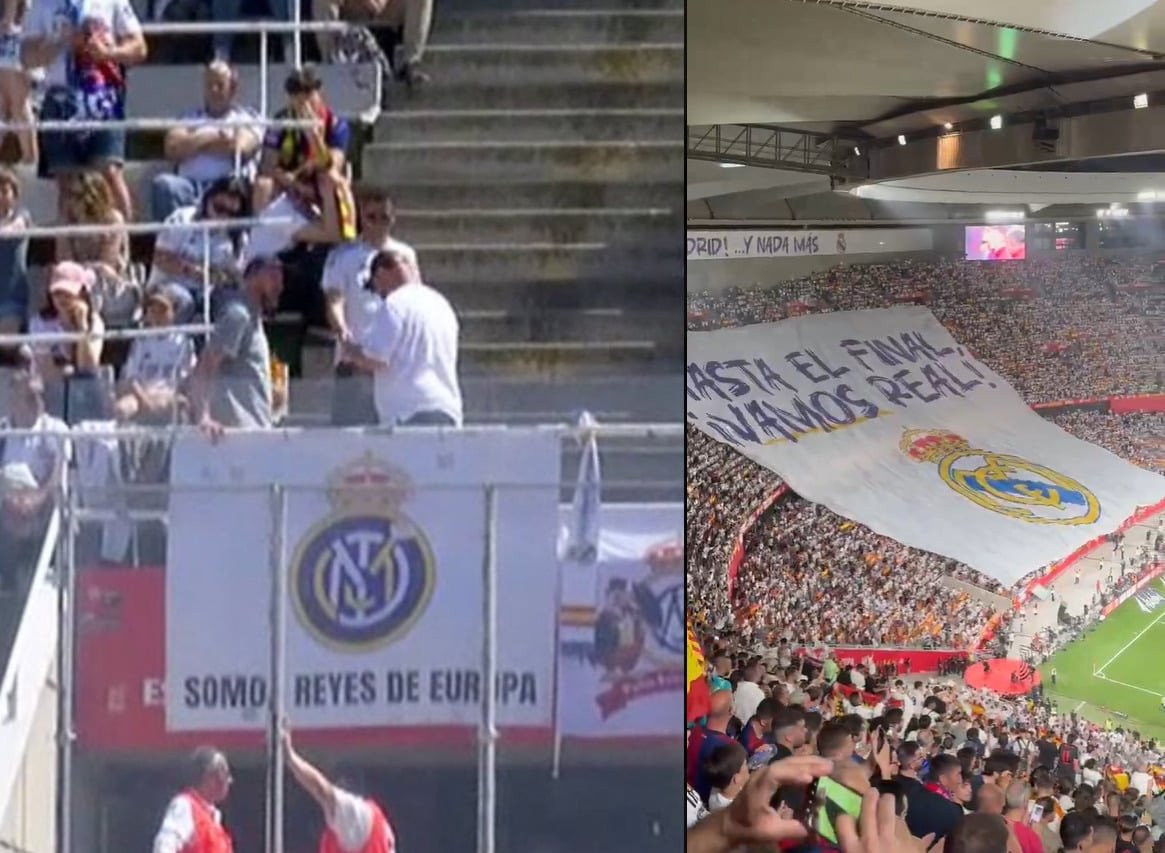 Μυθικό πικάρισμα: Οπαδοί της Ρεάλ ύψωσαν πανό που ταίριαξαν το σήμα της ομάδας τους με της Ίντερ!