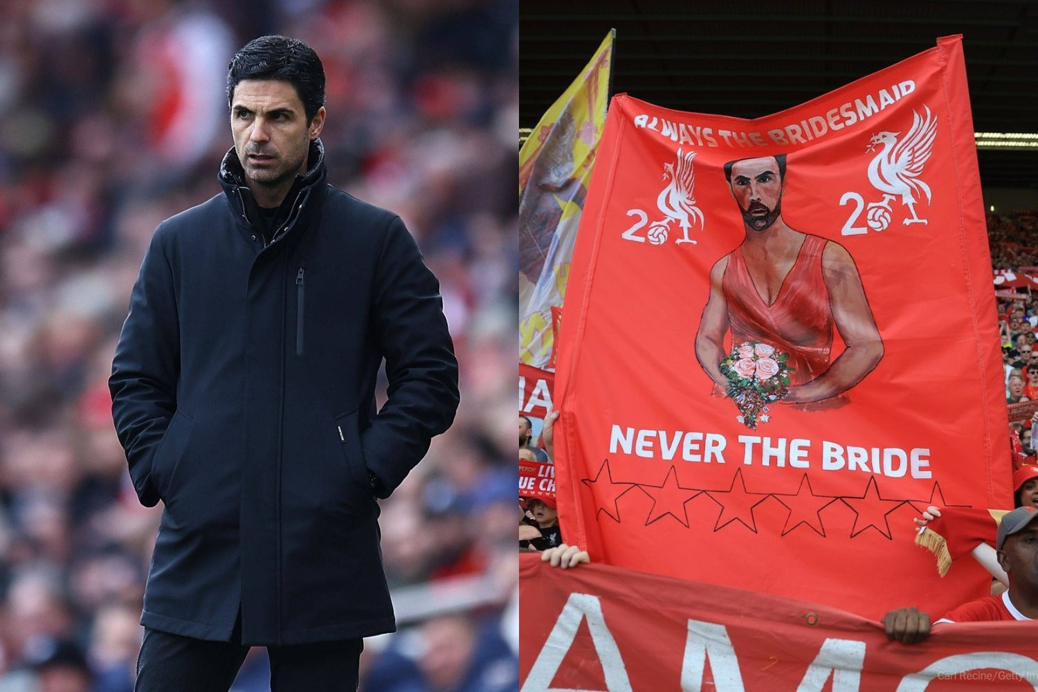 Οι οπαδοί της Λίβερπουλ έντυσαν... παράνυφο τον Αρτέτα - «Μια ζωή δεύτερος»