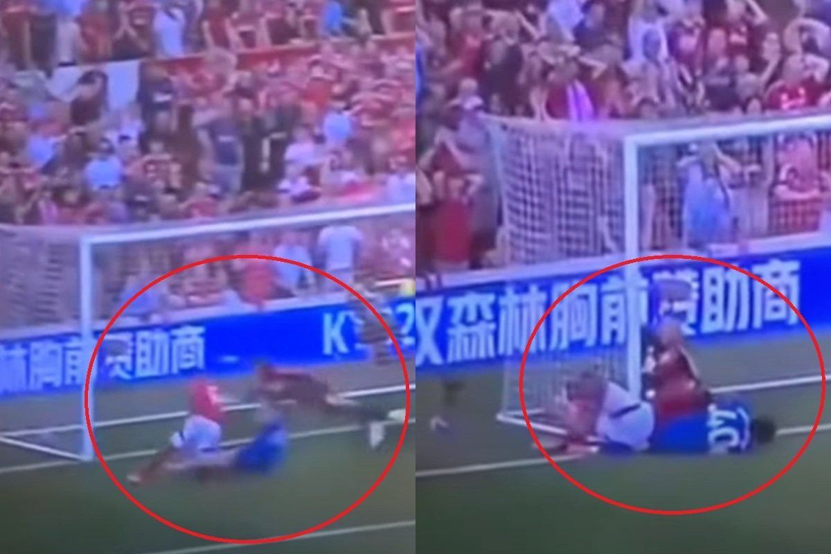 Η στιγμή που ο Αβονίγι της Νότιγχαμ συγκρούεται με το δοκάρι (video)