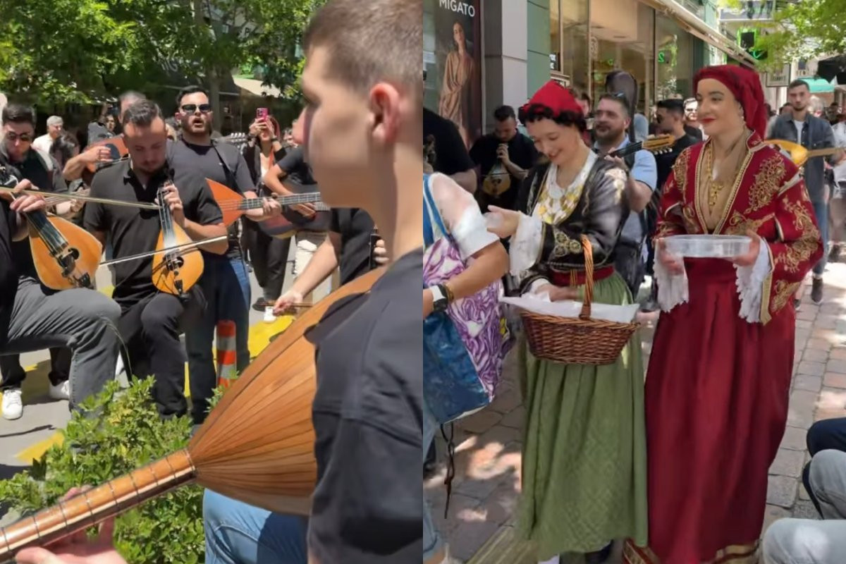 Κρητική μουσική και μαντινάδες από οπαδούς του ΟΦΗ στην Αθήνα (video)