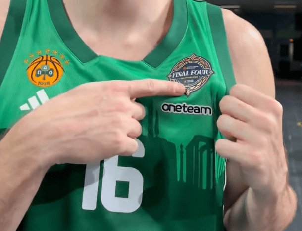 Από... ατόφιο χρυσάφι το σήμα του Final Four του Άμπου Ντάμπι στη φανέλα του Παναθηναϊκού