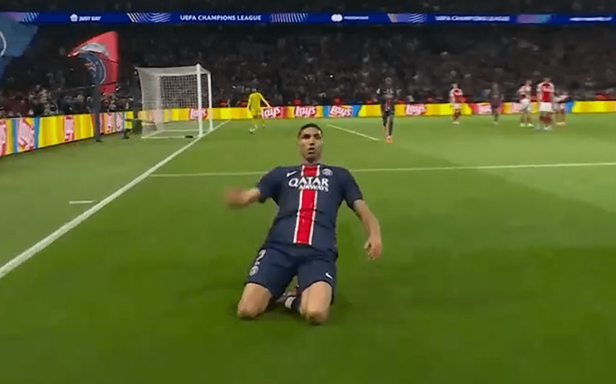 Υπέροχο τελείωμα του Χακίμι και ισχυρό προβάδισμα για την Παρί Σεν Ζερμέν (video)