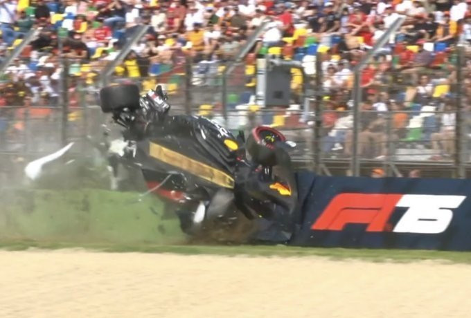 Formula 1: Σοκαριστικό ατύχημα του Τσουνόντα στην Ίμολα (video)