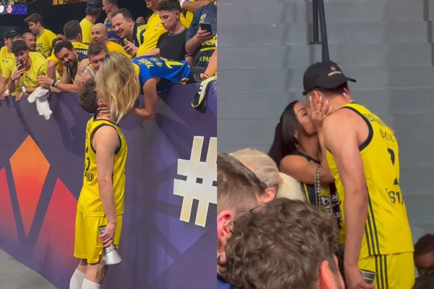 Μετά τη στέψη της Φενέρμπαχτσε άρχισαν τα «καυτά» φιλιά (video)