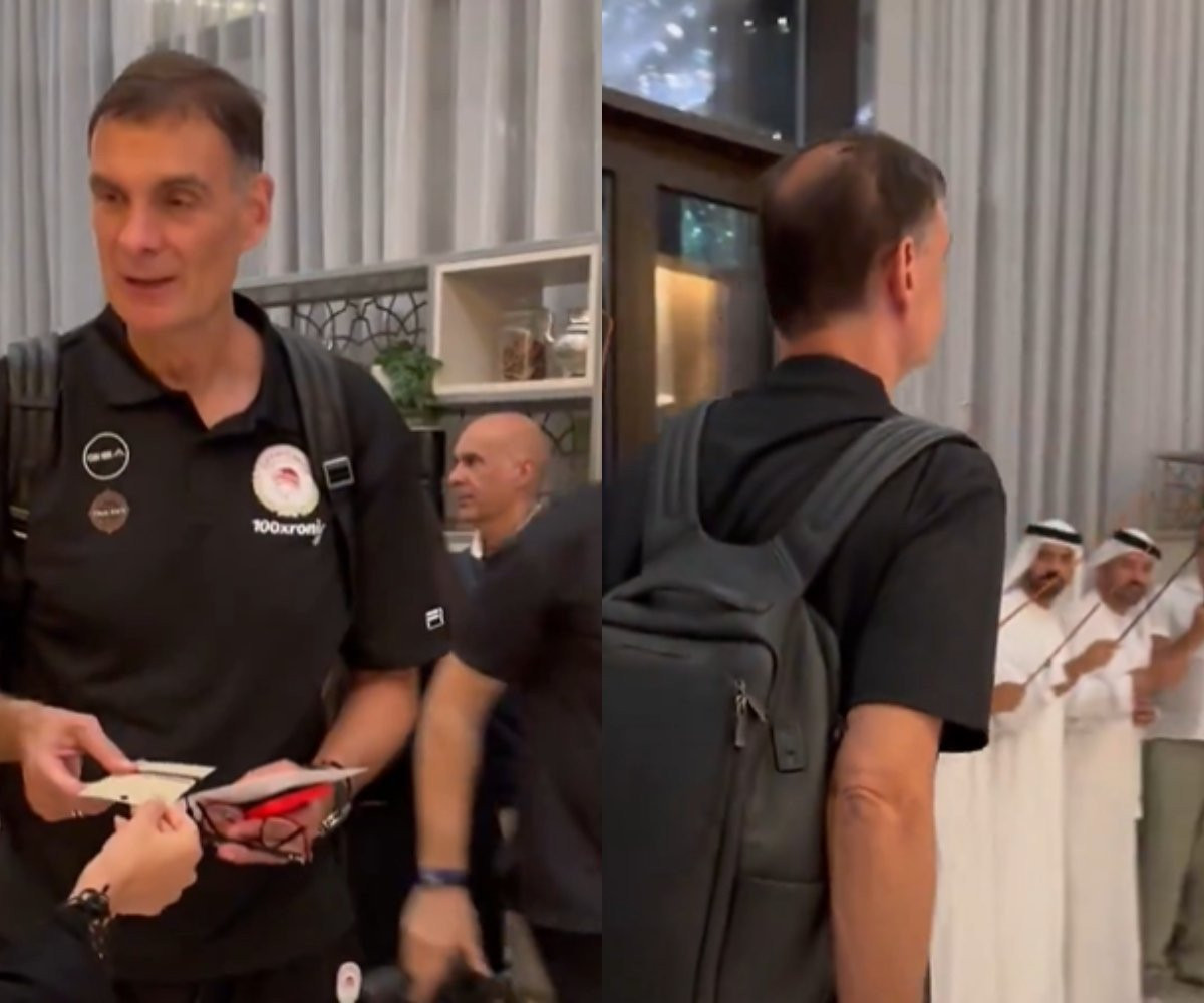 Η παραδοσιακή υποδοχή του Μπαρτζώκα στο ξενοδοχείο του Άμπου Ντάμπι (video)