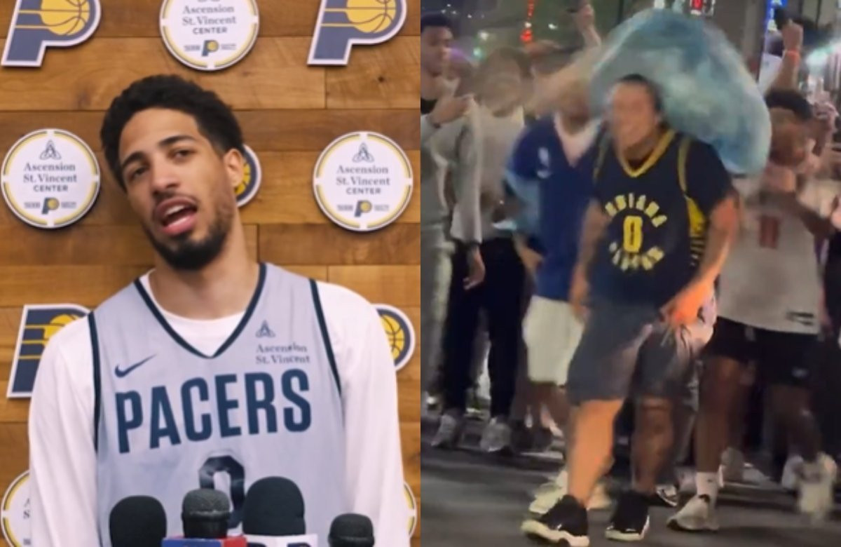 Ο Χαλιμπάρτον βρήκε τον φίλο των Πέισερς που τραμπούκισαν στη Νέα Υόρκη και τον κάλεσε στο Game 4