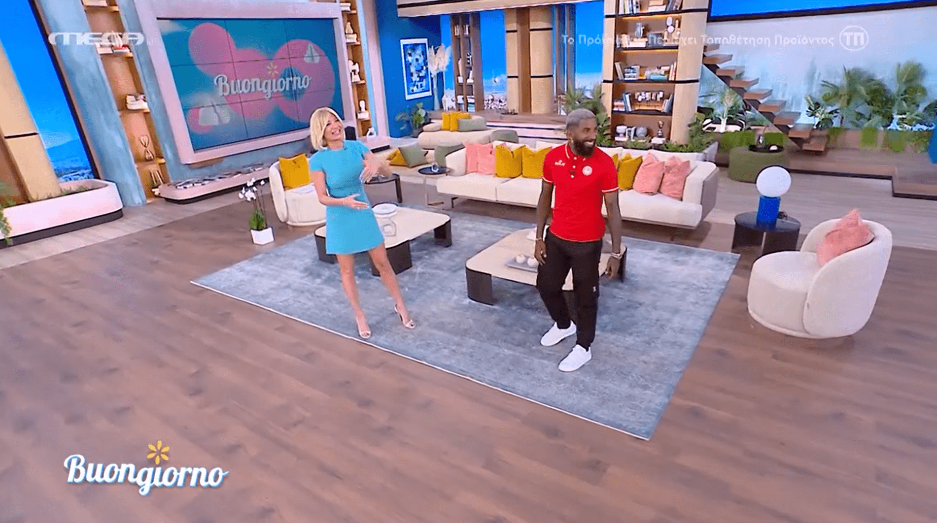 Ο Ροντινέι μπήκε στο πλατό με «Πανσέληνο» και είπε στη Σκορδά «είμαι κουρασμένο» (video)