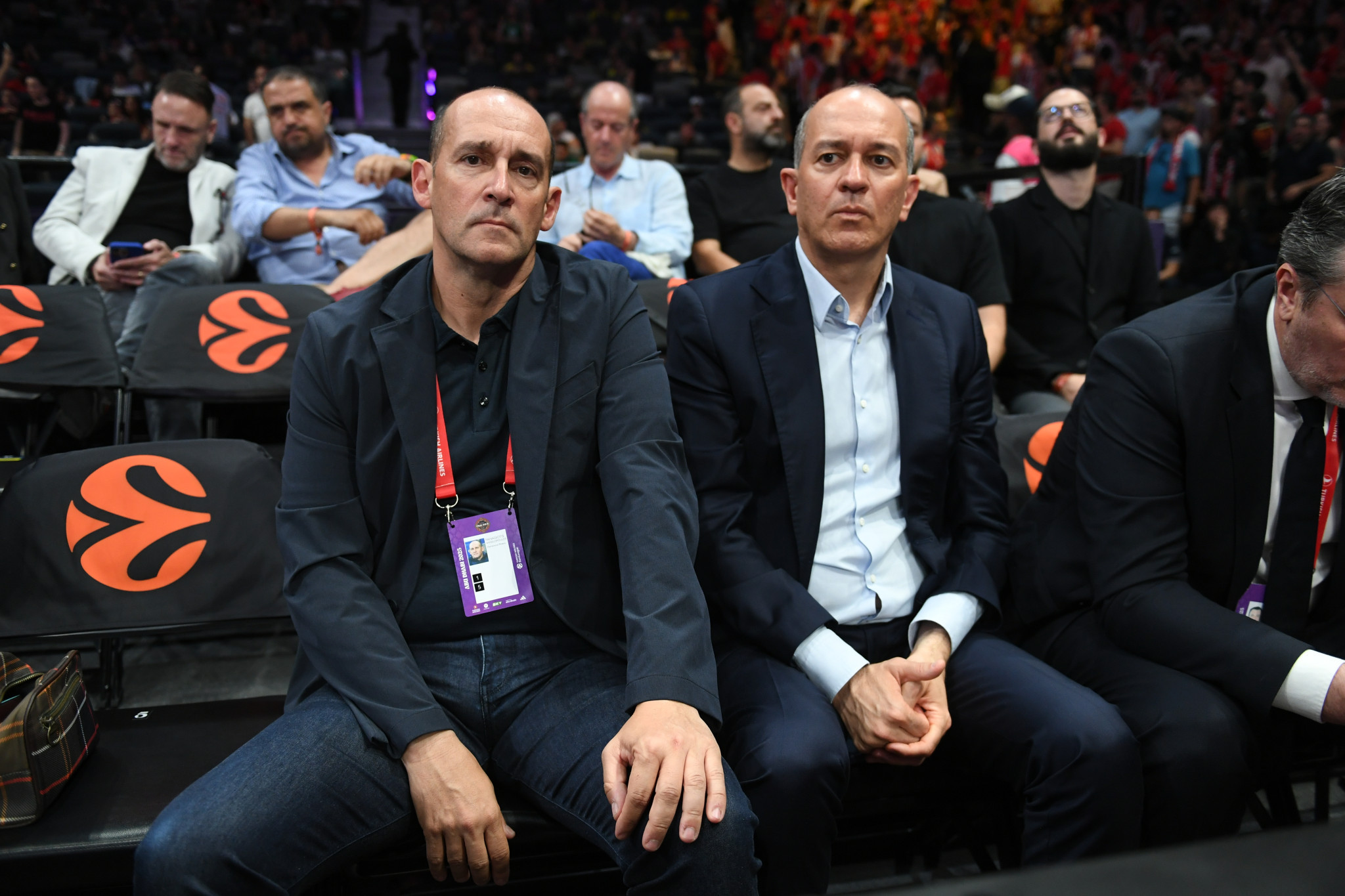 Στην προπόνηση του Ολυμπιακού ο Παναγιώτης και ο Γιώργος Αγγελόπουλος